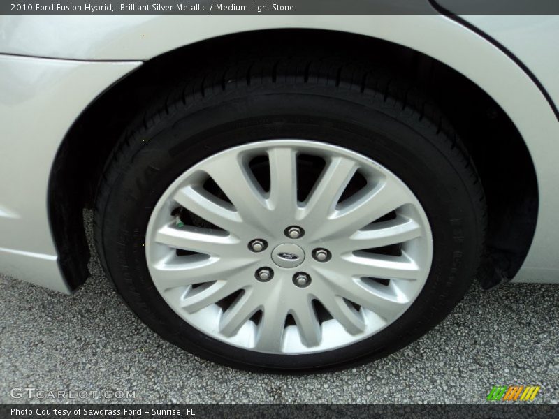 Brilliant Silver Metallic / Medium Light Stone 2010 Ford Fusion Hybrid