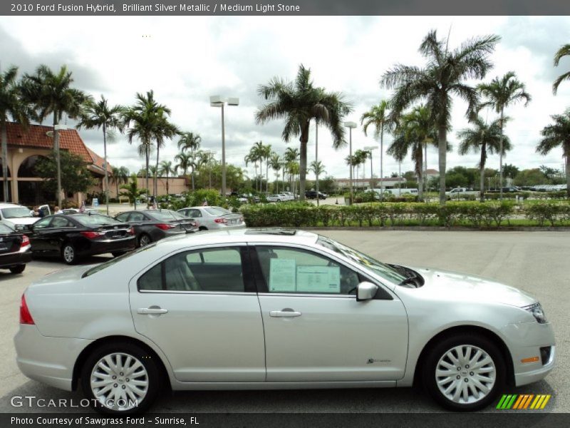 Brilliant Silver Metallic / Medium Light Stone 2010 Ford Fusion Hybrid