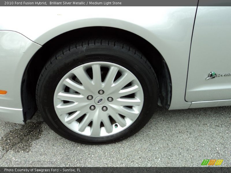 Brilliant Silver Metallic / Medium Light Stone 2010 Ford Fusion Hybrid