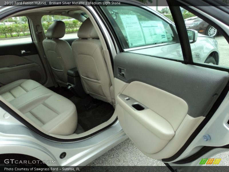 Brilliant Silver Metallic / Medium Light Stone 2010 Ford Fusion Hybrid