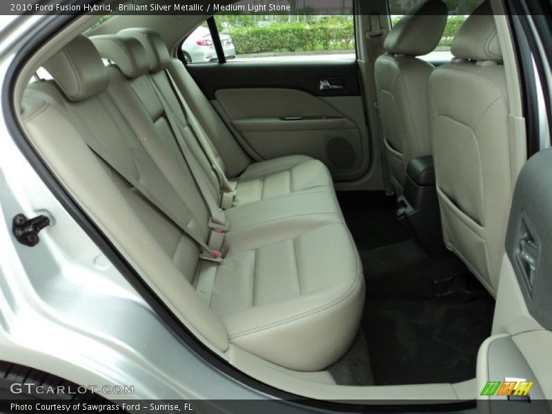 Brilliant Silver Metallic / Medium Light Stone 2010 Ford Fusion Hybrid