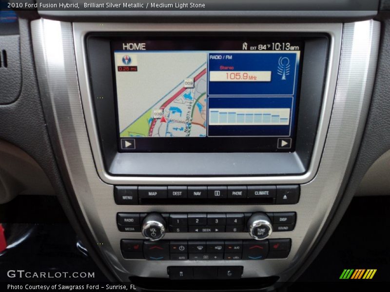 Brilliant Silver Metallic / Medium Light Stone 2010 Ford Fusion Hybrid