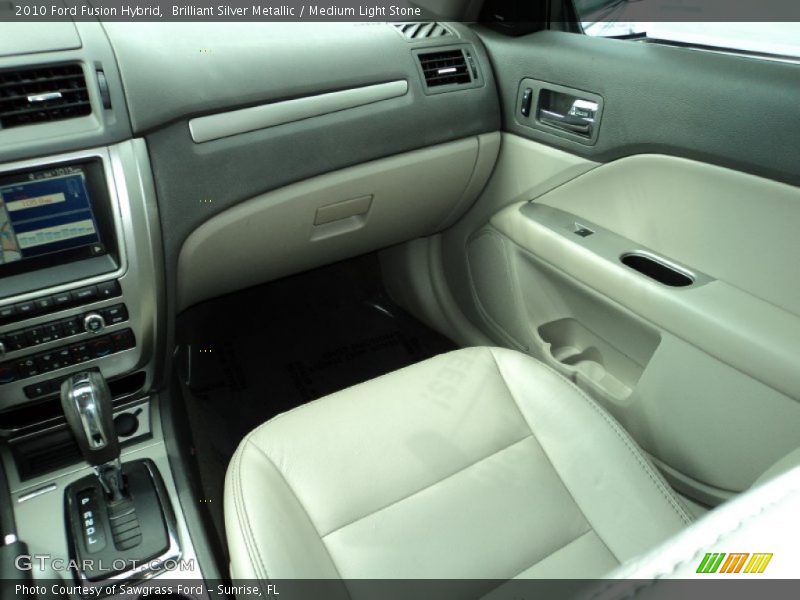 Brilliant Silver Metallic / Medium Light Stone 2010 Ford Fusion Hybrid