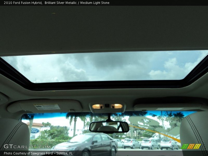 Brilliant Silver Metallic / Medium Light Stone 2010 Ford Fusion Hybrid