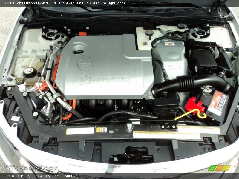 Brilliant Silver Metallic / Medium Light Stone 2010 Ford Fusion Hybrid