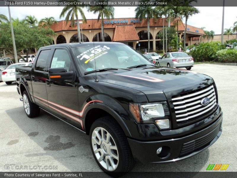 Tuxedo Black Metallic / Black/Silver Smoke 2011 Ford F150 Harley-Davidson SuperCrew 4x4