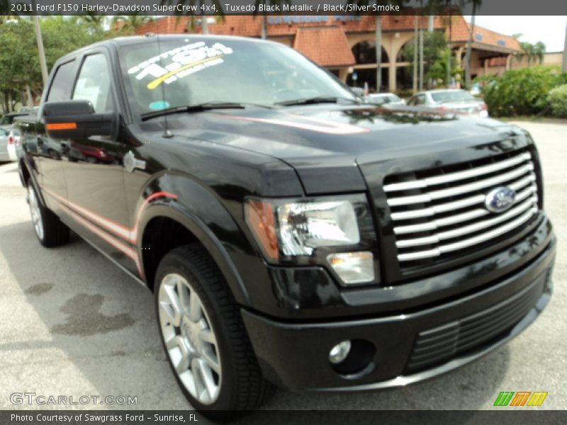 Tuxedo Black Metallic / Black/Silver Smoke 2011 Ford F150 Harley-Davidson SuperCrew 4x4