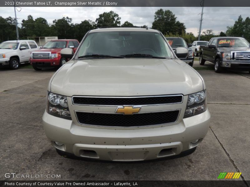 Champagne Silver Metallic / Ebony 2013 Chevrolet Tahoe LT