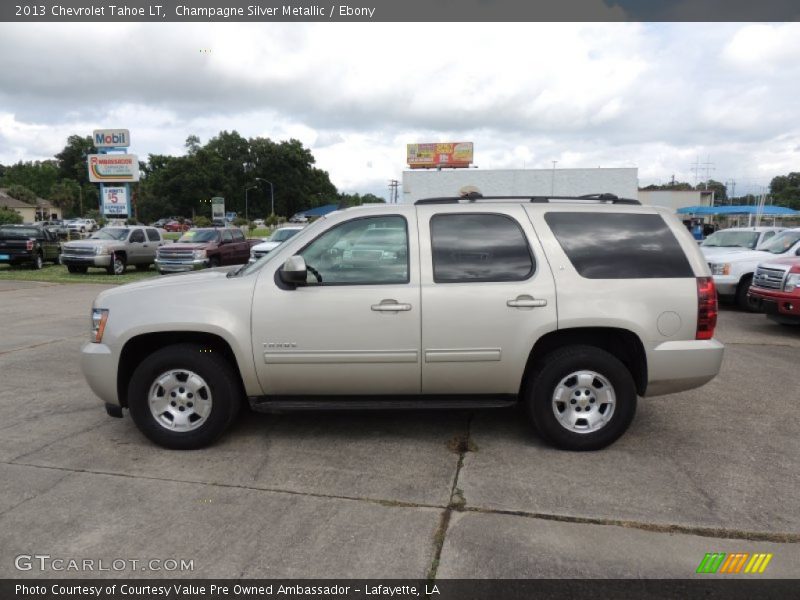 Champagne Silver Metallic / Ebony 2013 Chevrolet Tahoe LT
