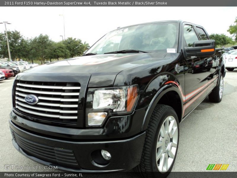 Tuxedo Black Metallic / Black/Silver Smoke 2011 Ford F150 Harley-Davidson SuperCrew 4x4