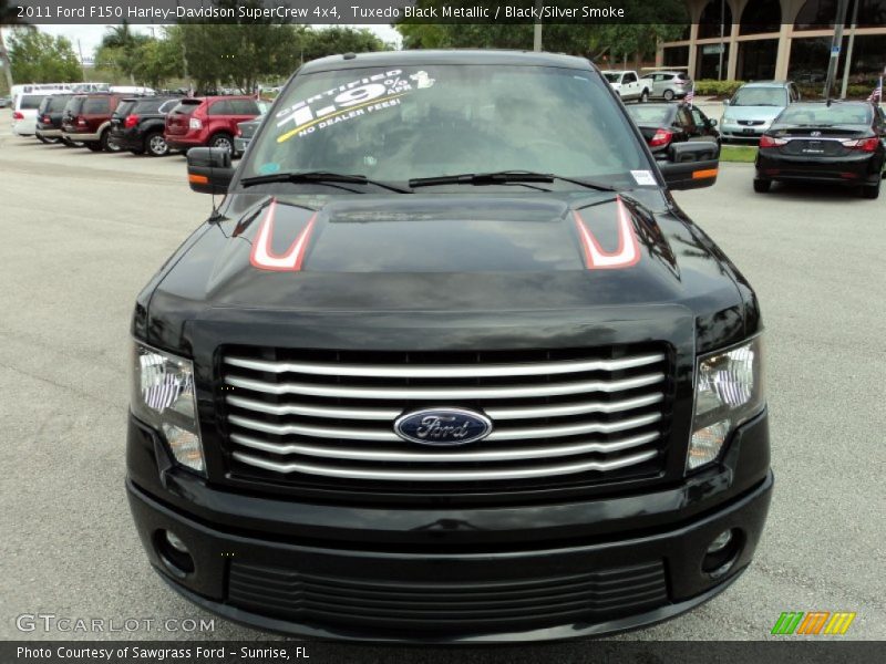 Tuxedo Black Metallic / Black/Silver Smoke 2011 Ford F150 Harley-Davidson SuperCrew 4x4