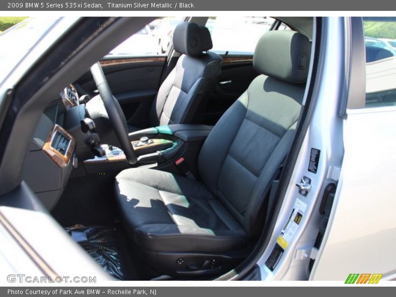 Titanium Silver Metallic / Black 2009 BMW 5 Series 535xi Sedan