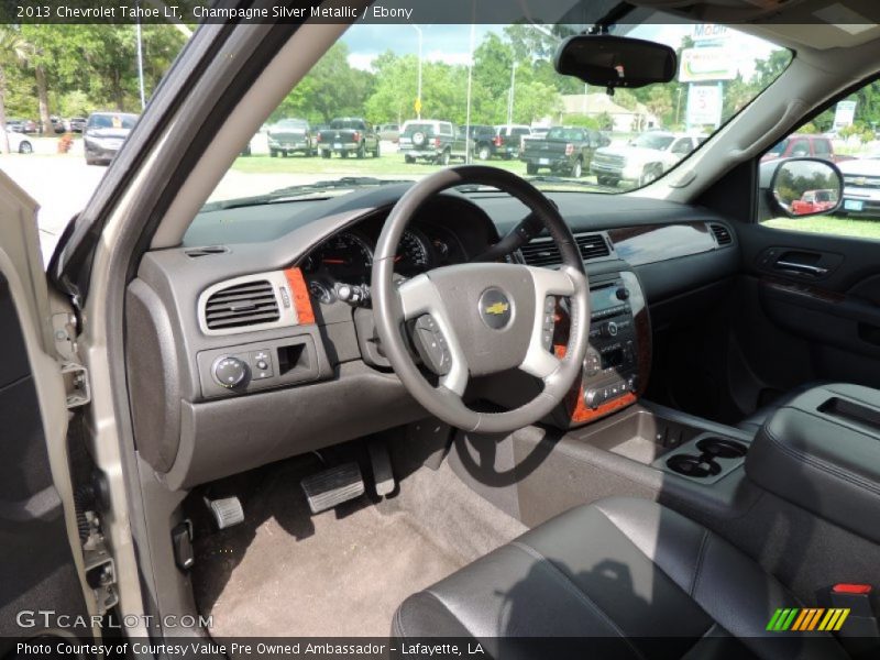 Champagne Silver Metallic / Ebony 2013 Chevrolet Tahoe LT