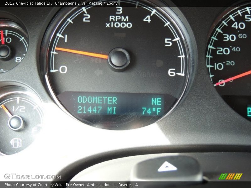 Champagne Silver Metallic / Ebony 2013 Chevrolet Tahoe LT