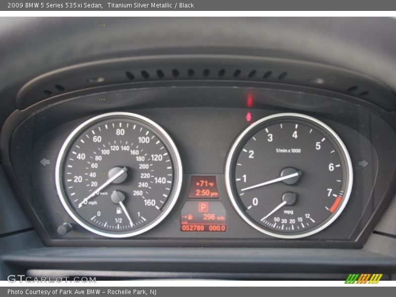 Titanium Silver Metallic / Black 2009 BMW 5 Series 535xi Sedan