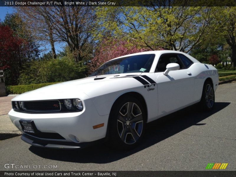 Bright White / Dark Slate Gray 2013 Dodge Challenger R/T Plus