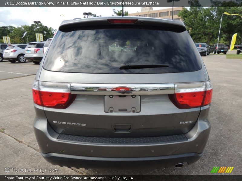 Mineral Gray Metallic / Dark Graystone/Medium Graystone 2011 Dodge Durango Crew