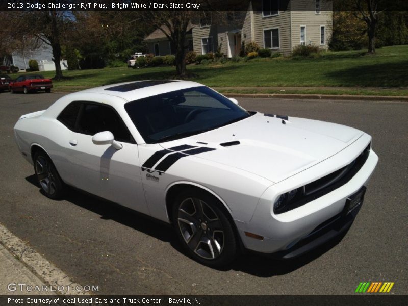 Bright White / Dark Slate Gray 2013 Dodge Challenger R/T Plus