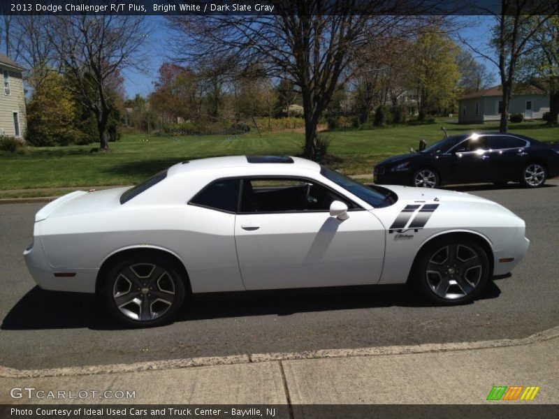 Bright White / Dark Slate Gray 2013 Dodge Challenger R/T Plus