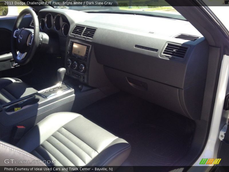 Bright White / Dark Slate Gray 2013 Dodge Challenger R/T Plus