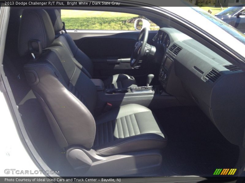 Bright White / Dark Slate Gray 2013 Dodge Challenger R/T Plus