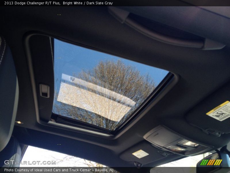 Bright White / Dark Slate Gray 2013 Dodge Challenger R/T Plus