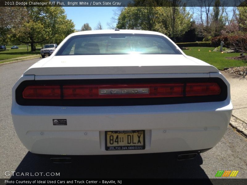Bright White / Dark Slate Gray 2013 Dodge Challenger R/T Plus