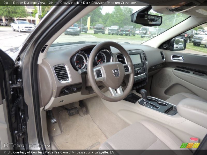 Mineral Gray Metallic / Dark Graystone/Medium Graystone 2011 Dodge Durango Crew