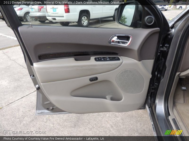 Mineral Gray Metallic / Dark Graystone/Medium Graystone 2011 Dodge Durango Crew