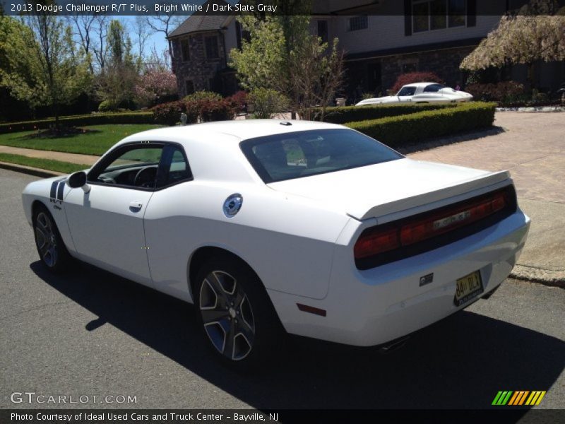 Bright White / Dark Slate Gray 2013 Dodge Challenger R/T Plus