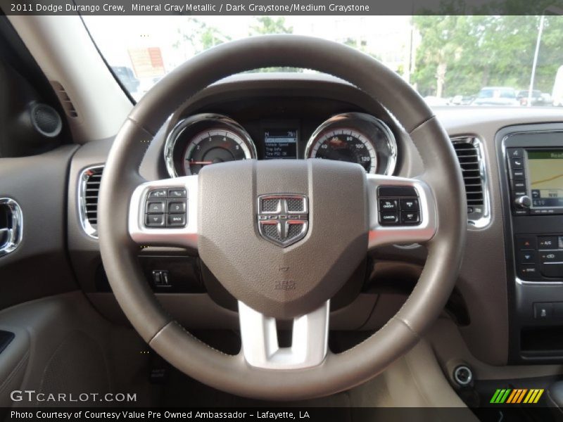 Mineral Gray Metallic / Dark Graystone/Medium Graystone 2011 Dodge Durango Crew