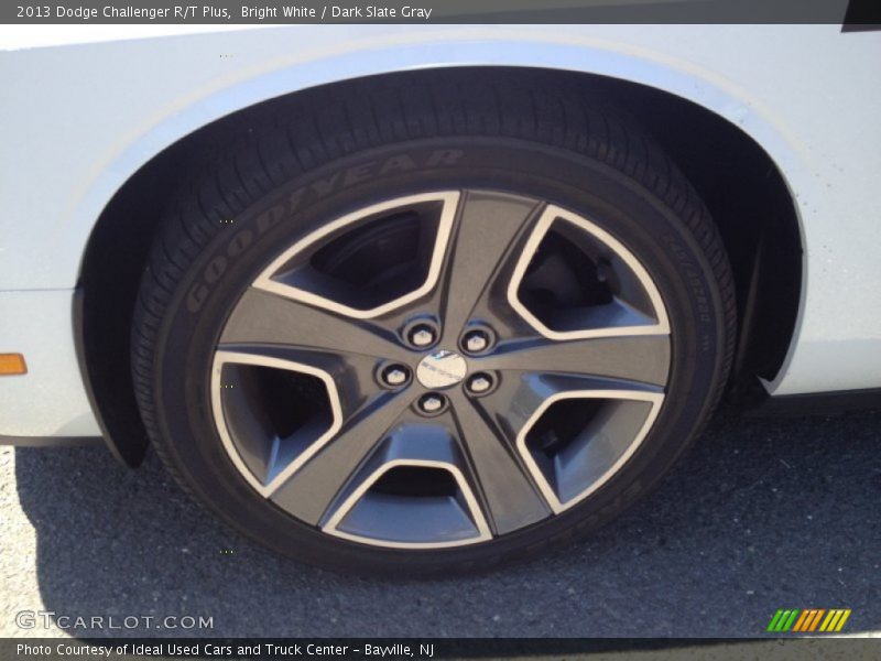 Bright White / Dark Slate Gray 2013 Dodge Challenger R/T Plus