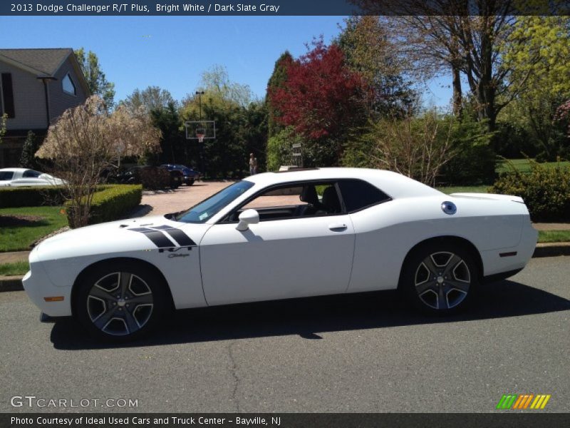 Bright White / Dark Slate Gray 2013 Dodge Challenger R/T Plus