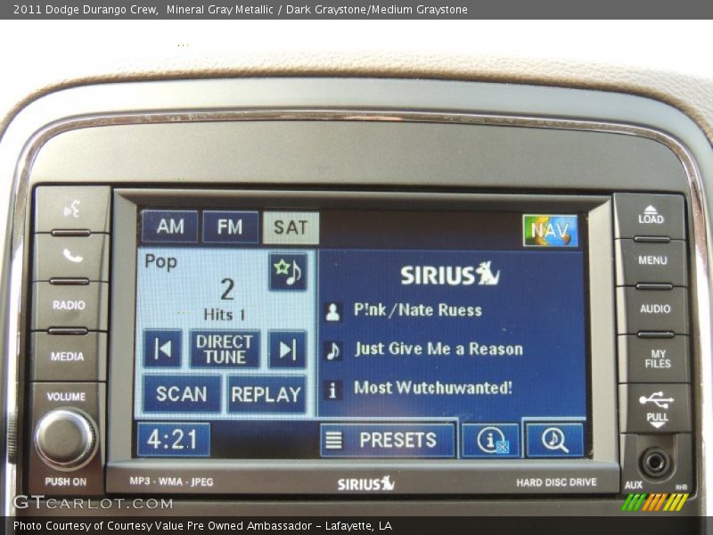 Mineral Gray Metallic / Dark Graystone/Medium Graystone 2011 Dodge Durango Crew