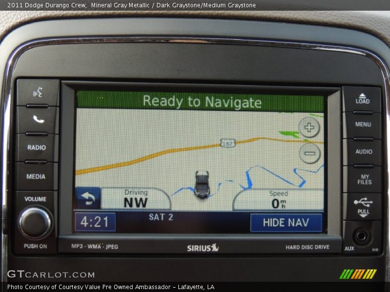Mineral Gray Metallic / Dark Graystone/Medium Graystone 2011 Dodge Durango Crew