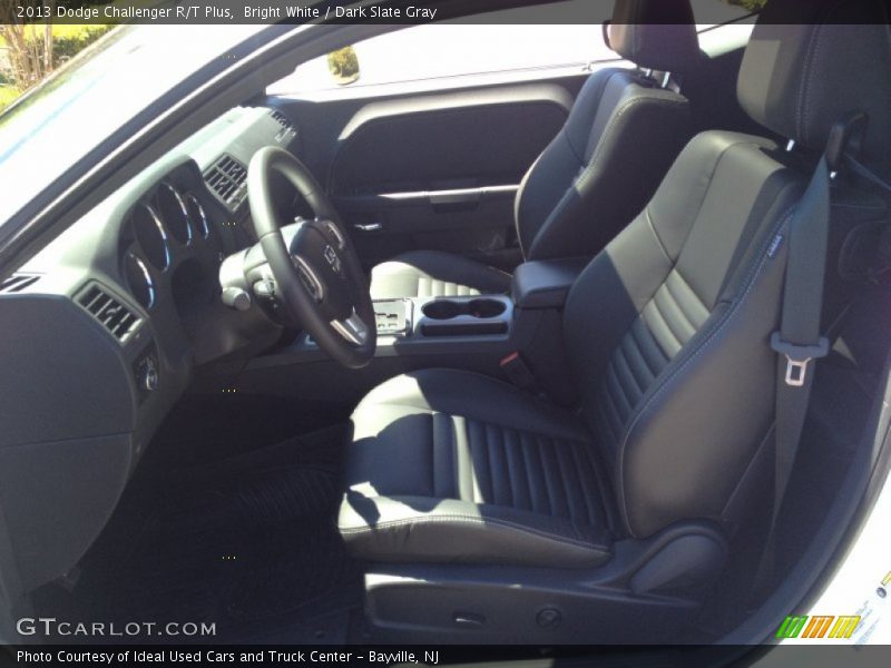 Bright White / Dark Slate Gray 2013 Dodge Challenger R/T Plus