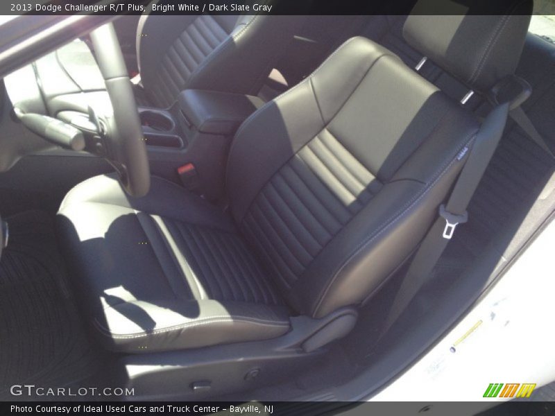 Bright White / Dark Slate Gray 2013 Dodge Challenger R/T Plus
