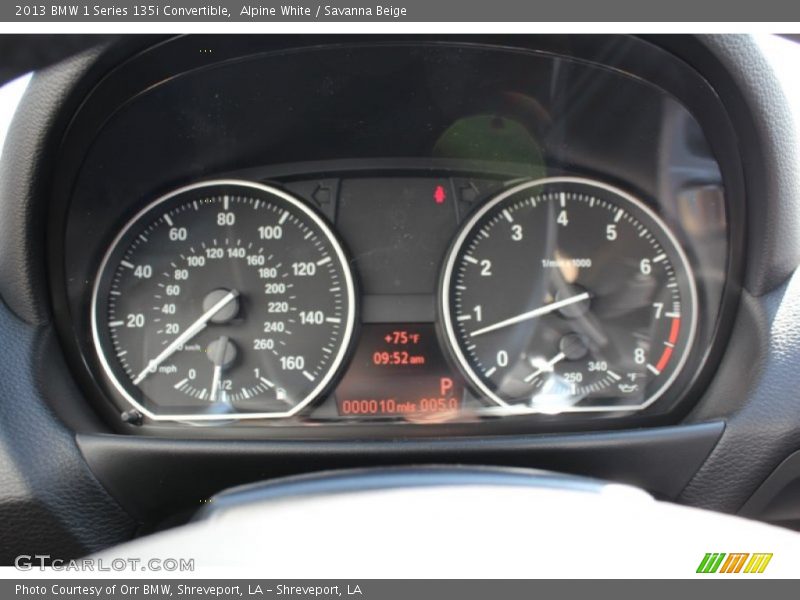  2013 1 Series 135i Convertible 135i Convertible Gauges