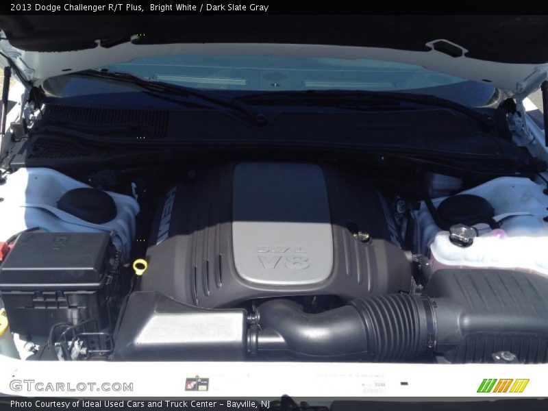 Bright White / Dark Slate Gray 2013 Dodge Challenger R/T Plus