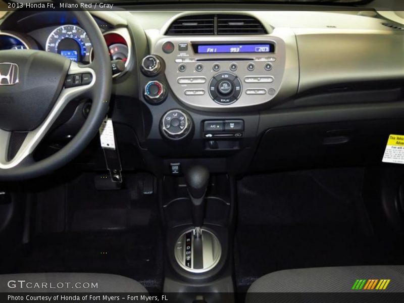 Milano Red / Gray 2013 Honda Fit