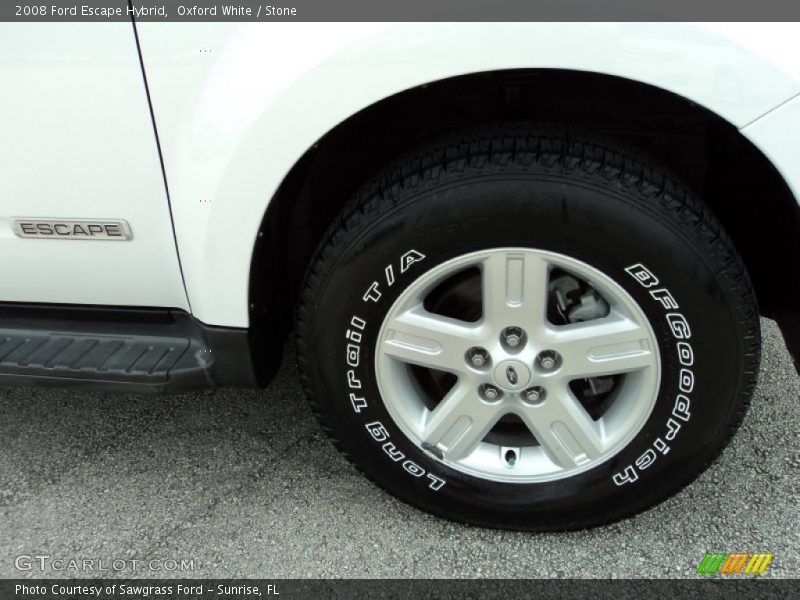 Oxford White / Stone 2008 Ford Escape Hybrid