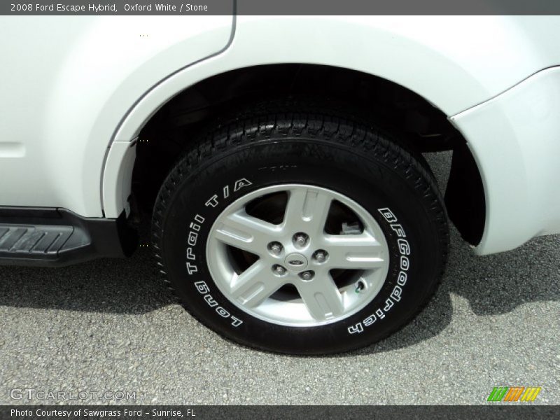 Oxford White / Stone 2008 Ford Escape Hybrid