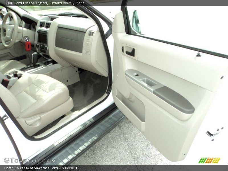 Oxford White / Stone 2008 Ford Escape Hybrid