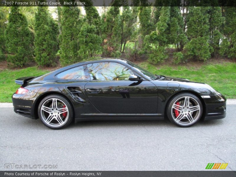 Black / Black 2007 Porsche 911 Turbo Coupe