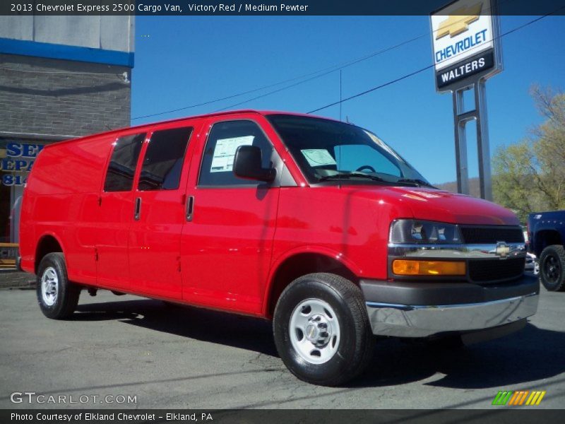 Victory Red / Medium Pewter 2013 Chevrolet Express 2500 Cargo Van