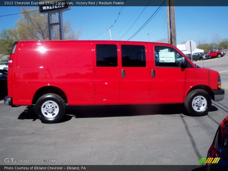 Victory Red / Medium Pewter 2013 Chevrolet Express 2500 Cargo Van