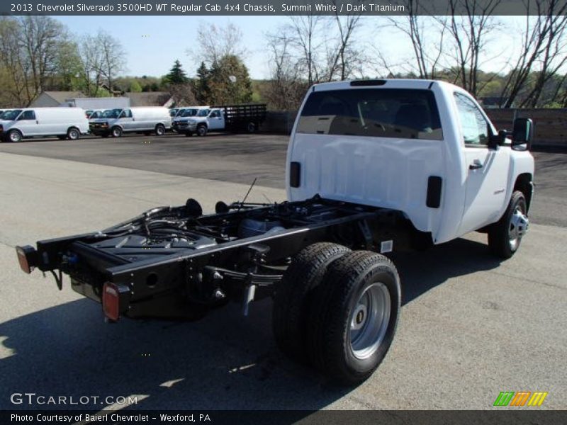 Summit White / Dark Titanium 2013 Chevrolet Silverado 3500HD WT Regular Cab 4x4 Chassis