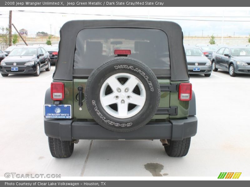 Jeep Green Metallic / Dark Slate Gray/Med Slate Gray 2008 Jeep Wrangler Unlimited X