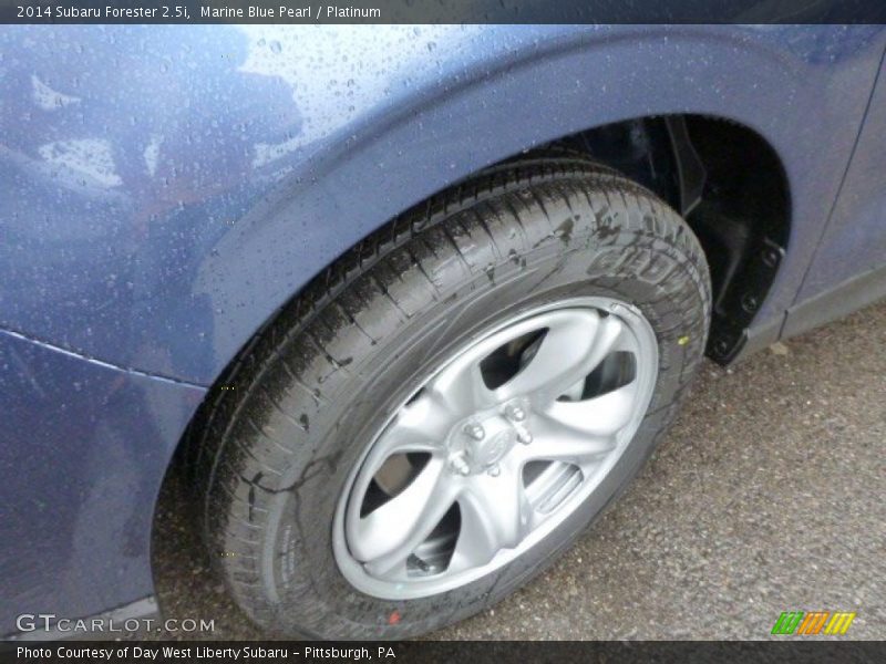 Marine Blue Pearl / Platinum 2014 Subaru Forester 2.5i