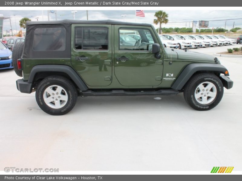 Jeep Green Metallic / Dark Slate Gray/Med Slate Gray 2008 Jeep Wrangler Unlimited X